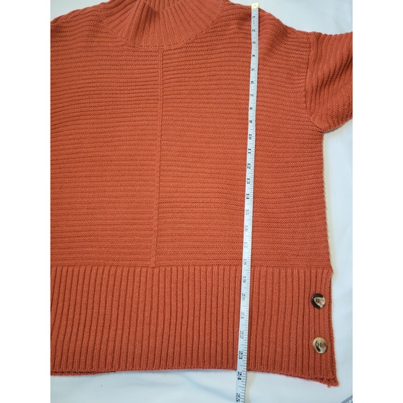 Madison + Hudson Women's Long Sleeve Sweater Orange Sz M - Picture 9 of 14
